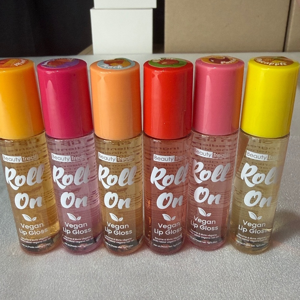 Bundle of 6 vegan lip gloss